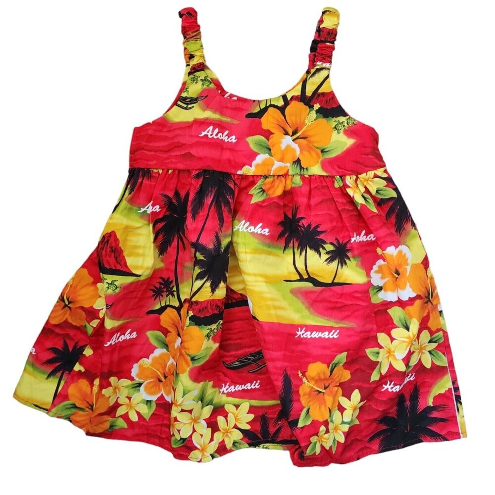 Tropical Group Girls 1-2 Hawaiian Dress Red